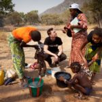 Tom Hiddleston at Loppe Village, Guinea